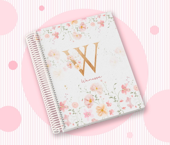 Caderno Personalizado com Inicial e Nome