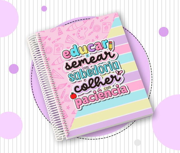 Caderno Professora Pautado