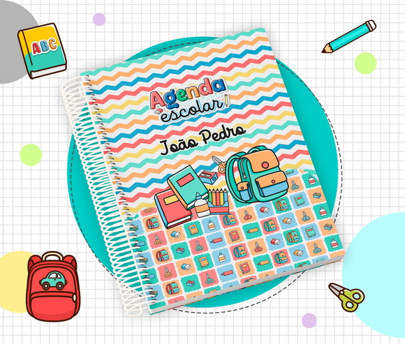 Agenda Escolar Infantil 2026 Personalizada
