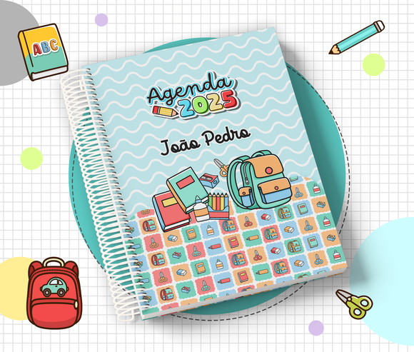 Agenda Escolar Infantil 2025 Personalizada