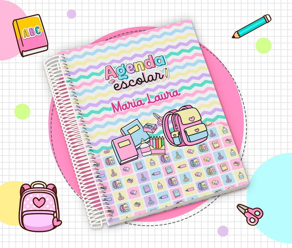 Agenda Escolar Infantil 2026 Personalizada