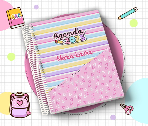Agenda Escolar Infantil 2025 Personalizada