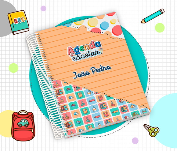 Agenda Escolar Infantil Personalizada 2026