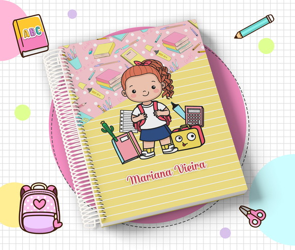 Agenda Escolar Infantil Personalizada 2026