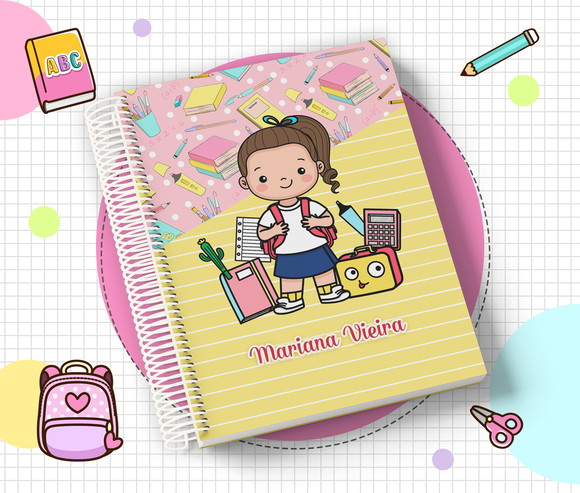 Agenda Escolar Infantil Personalizada 2026