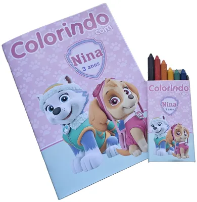 LIvrinho para Colorir Skye e Everest