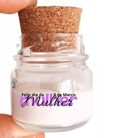 Lembrancinha Mini Vela Perfumada Dia da Mulher 40g