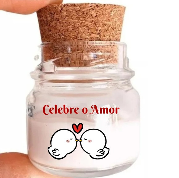 Mini Vela Aromática Brinde Dia dos Namorados 40 Gr