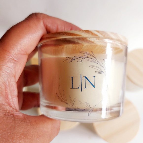 Vela Aromática Personalizada Casamento 120g - Imagem 2