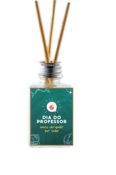 Mini Difusor Lembrancinha Dia dos Professores 40ml
