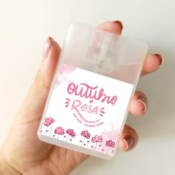 Spray Cartão Perfumado Brinde Outubro Rosa