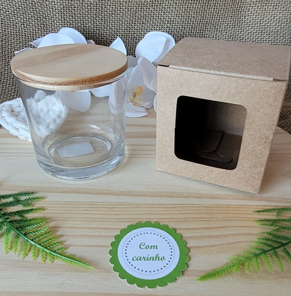 Caixa Kraft para Velas Copo Whisky 300g - Imagem 2