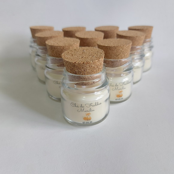 Mini Vela Perfumada Chá de Fraldas 40g
