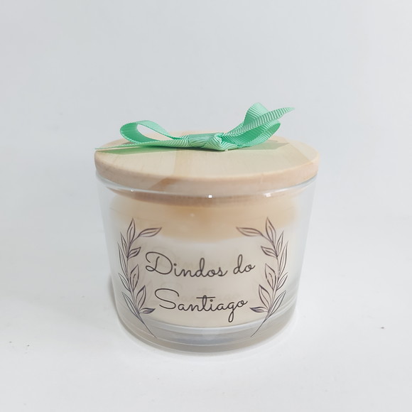 Vela Perfumada Personalizada Batizado Padrinhos 120g