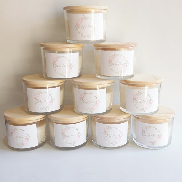 Vela Perfumada Personalizada Lembrancinha Maternidade 120g