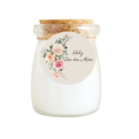 Vela Aromática Dia das Mães Tampa Cortiça