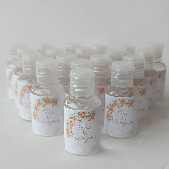 Lembrancinha Álcool Gel Casamento