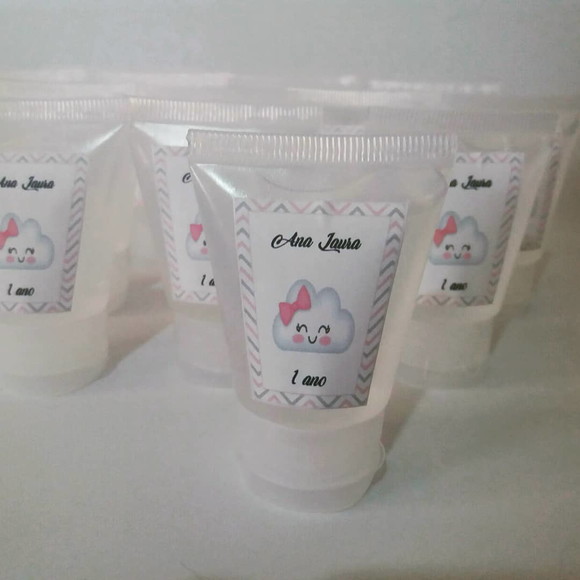 Lembrancinha Mini Álcool Gel Nuvem