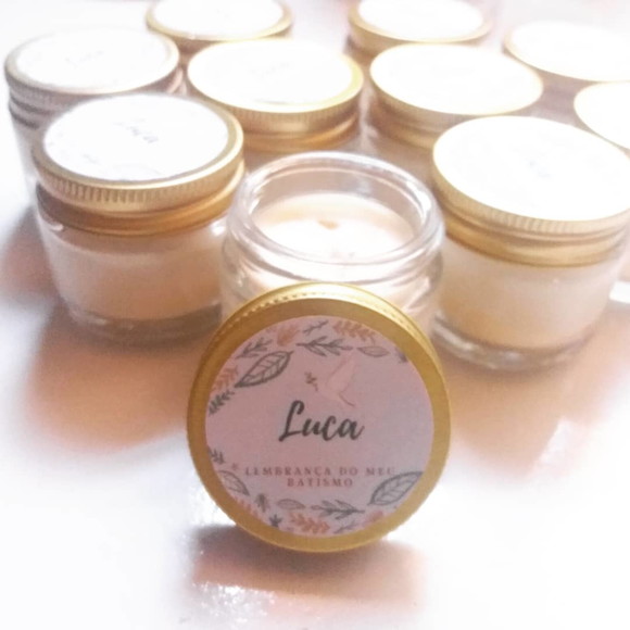 Mini Vela Perfumada Batizado 35 gr