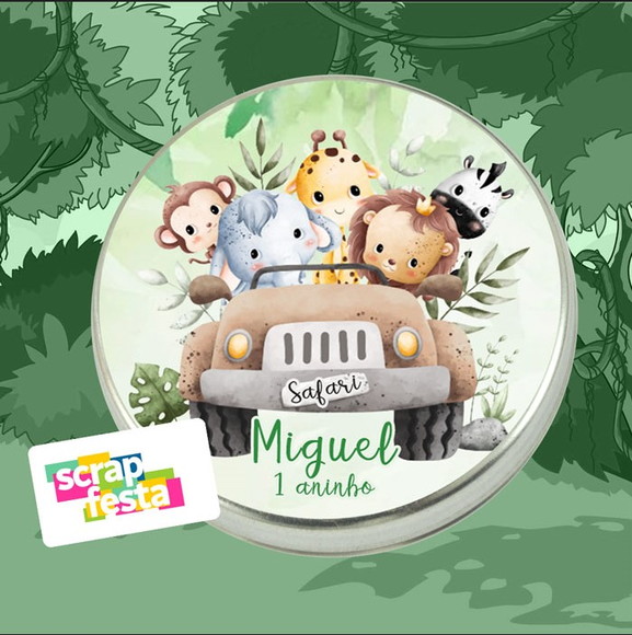 Latinhas Personalizadas Festa Safari Cute