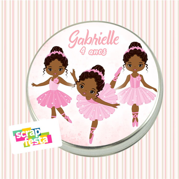 Latinhas Personalizadas Festa Bailarina Cute