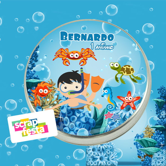 Latinhas Personalizadas Fundo do Mar