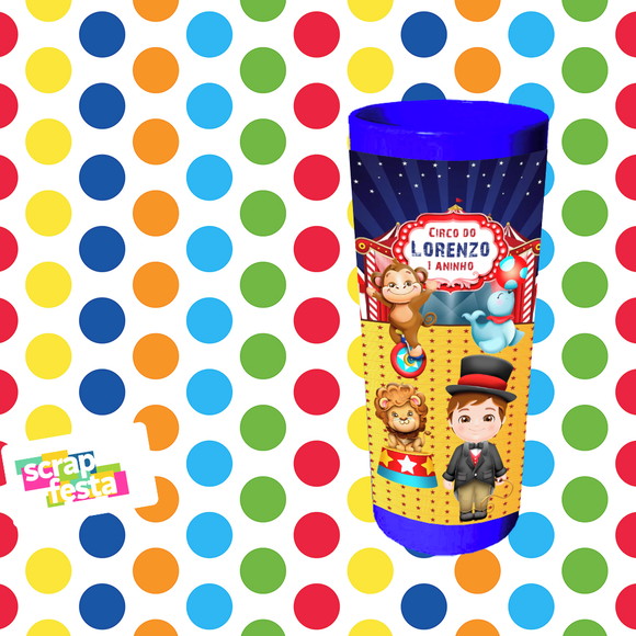 40 Copos Long Drink Personalizado Festa Circo
