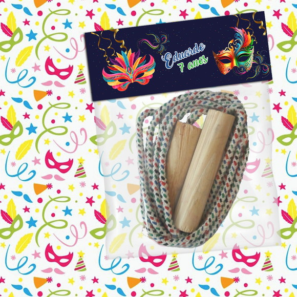 Corda Infantil Personalizada Brinde Festa Carnaval