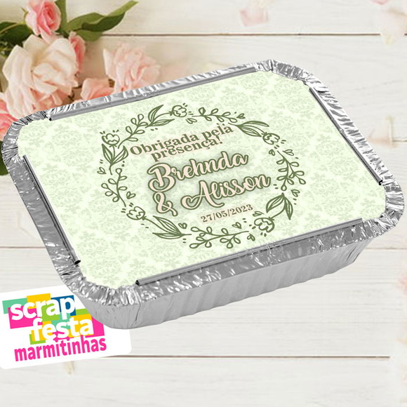 Marmitinha Personalizada Festa de Casamento