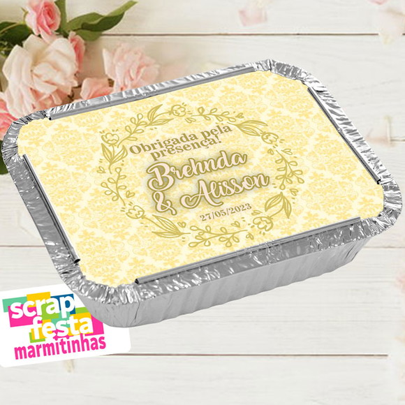 Marmitinha Personalizada Festa de Casamento