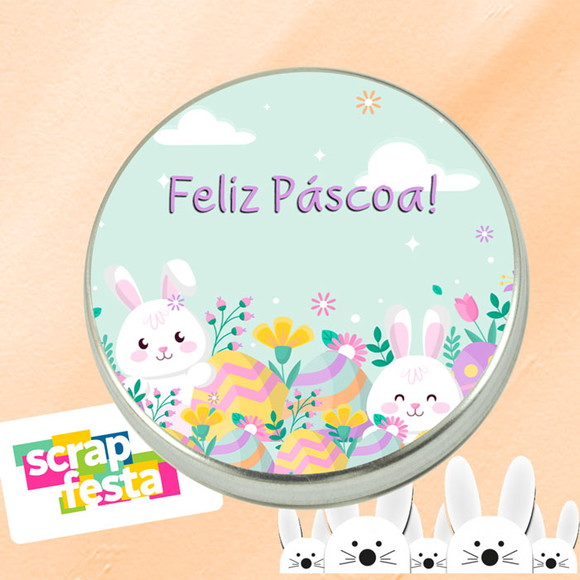 Latinhas Personalizadas Festa Páscoa Cute