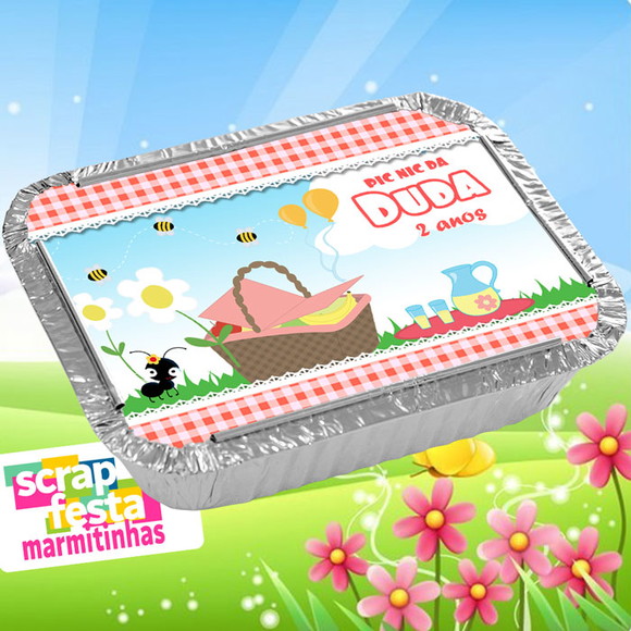 Marmitinha Personalizada Festa Pic Nic