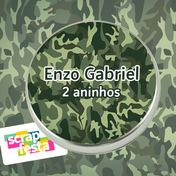 Latinhas Personalizadas Festa Exército, Militar