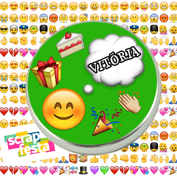 Latinhas Personalizadas Festa Emoticons