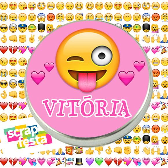 Latinhas Personalizadas Festa Emoticons