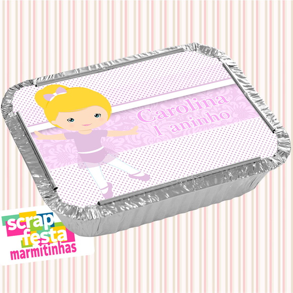 Marmitinha Personalizada Festa Bailarina