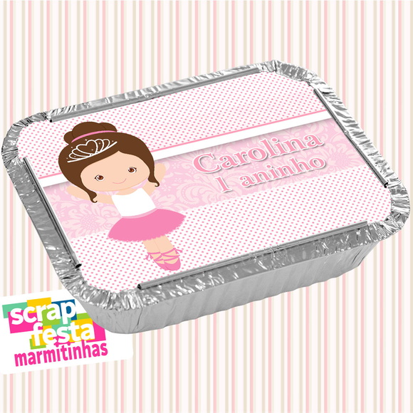 Marmitinha Personalizada Festa Bailarina