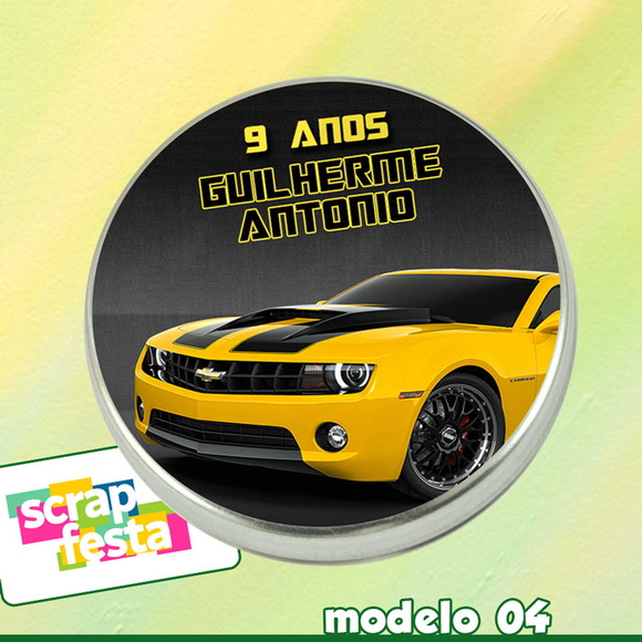 Latinhas Lembrancinhas 5x1 Carros