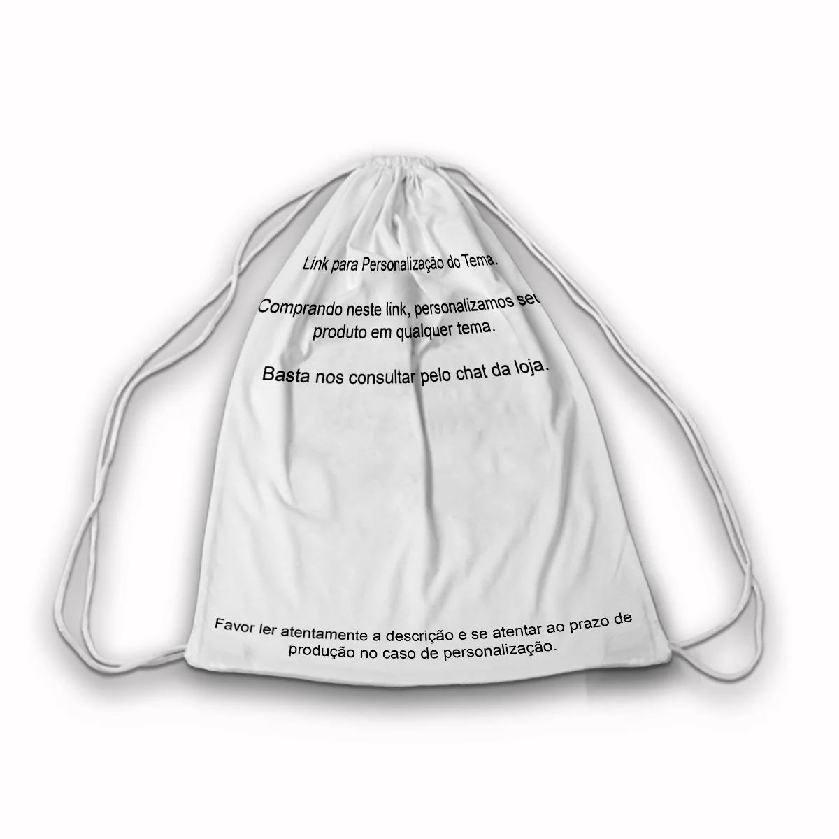 Mochilinha Saco Personalizada Qualquer Tema saquinho lembrancinha aniversario personalizado