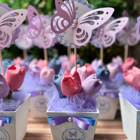 Centro de Mesa Jardim Encantado Personalizado - Imagem 1