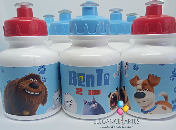 Garrafinha Squeeze Pets a Vida Secreta dos Bichos