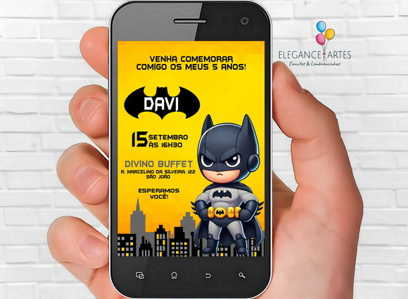 Convite Digital Batman