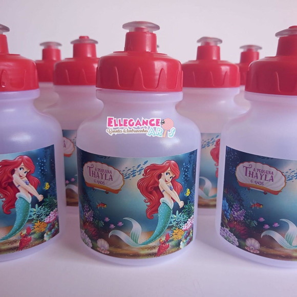 Garrafinha Squeeze Ariel Pequena Sereia - 300ml