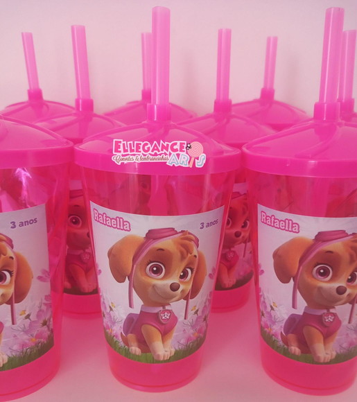 Copo Twister 400ml Skye Patrulha Canina