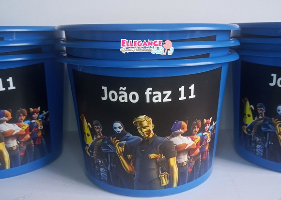 Balde de Pipoca Fortnite