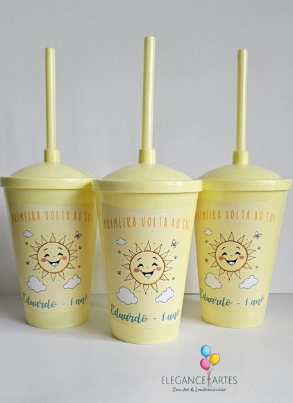 Copo Twister 400ml Primeira Volta ao Sol