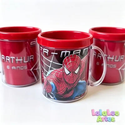 Caneca Homem Aranha Personalizada