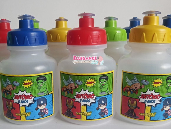 Garrafinha Squeeze Lembrancinha os Vingadores