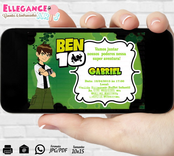 Convite Digital Ben 10