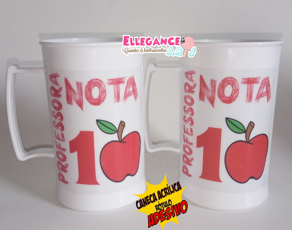 Lembrancinha Dia dos Professores (caneca de Chopp)